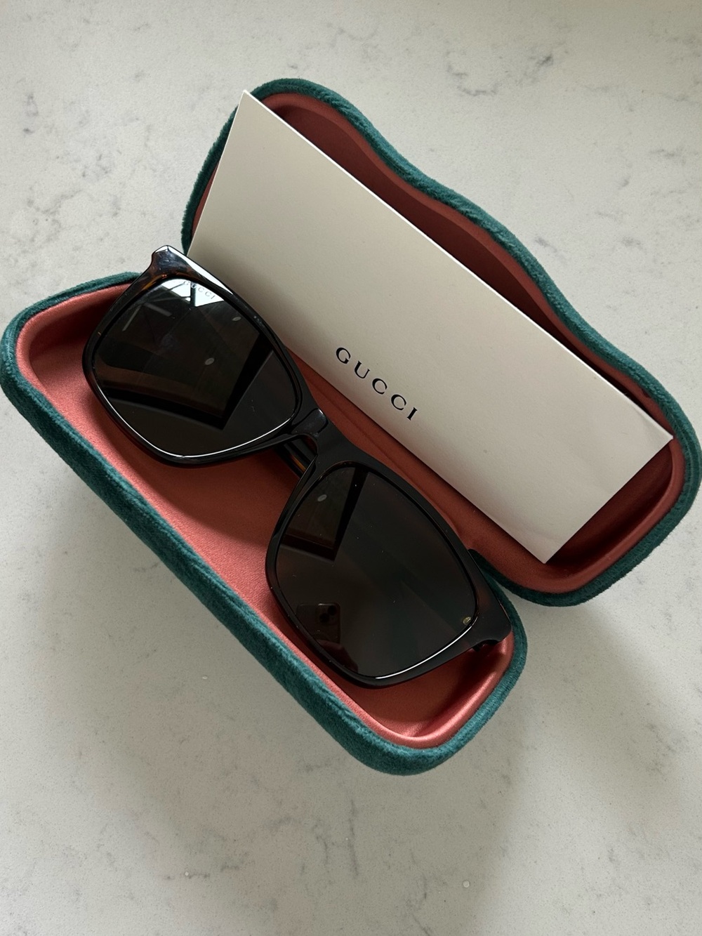 Gucci Black Oversized Square Sunglasses